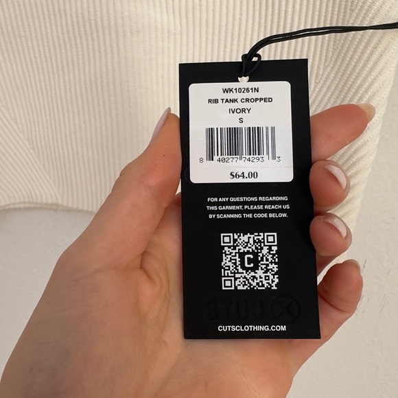 CUTS Ivory Ribbed Set - Picture 3 of 8